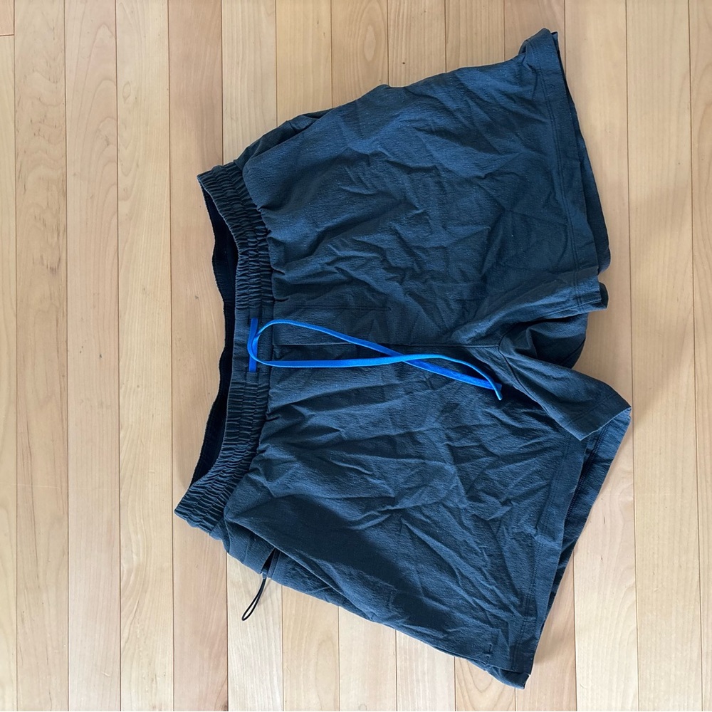 Lululemon Athletica Blue-Gray Swim Trunks Lightweight Elastic Waist